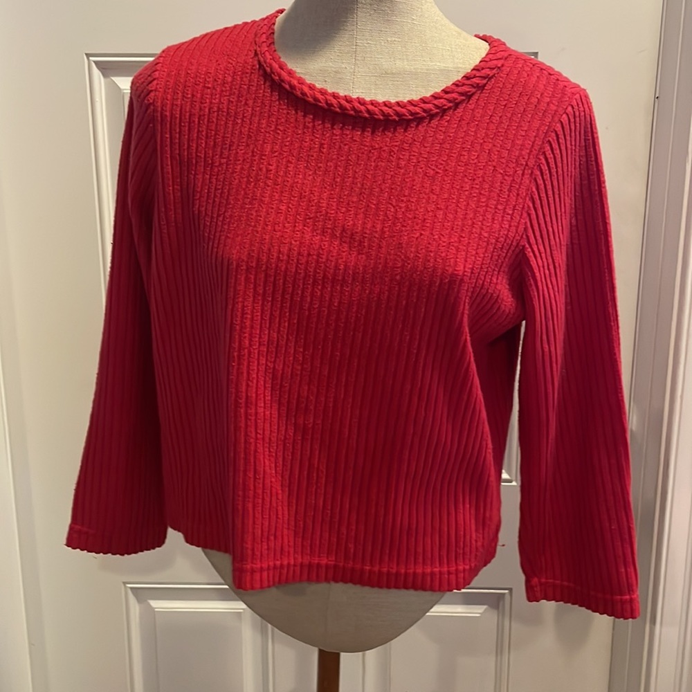 Willow Wear by Willow Creek red Long sleeve ribbed women’s top size M me…